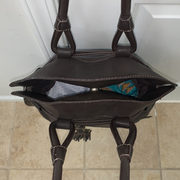 Dark Chocolate Brown Leather Bag - Picture 11 of 16